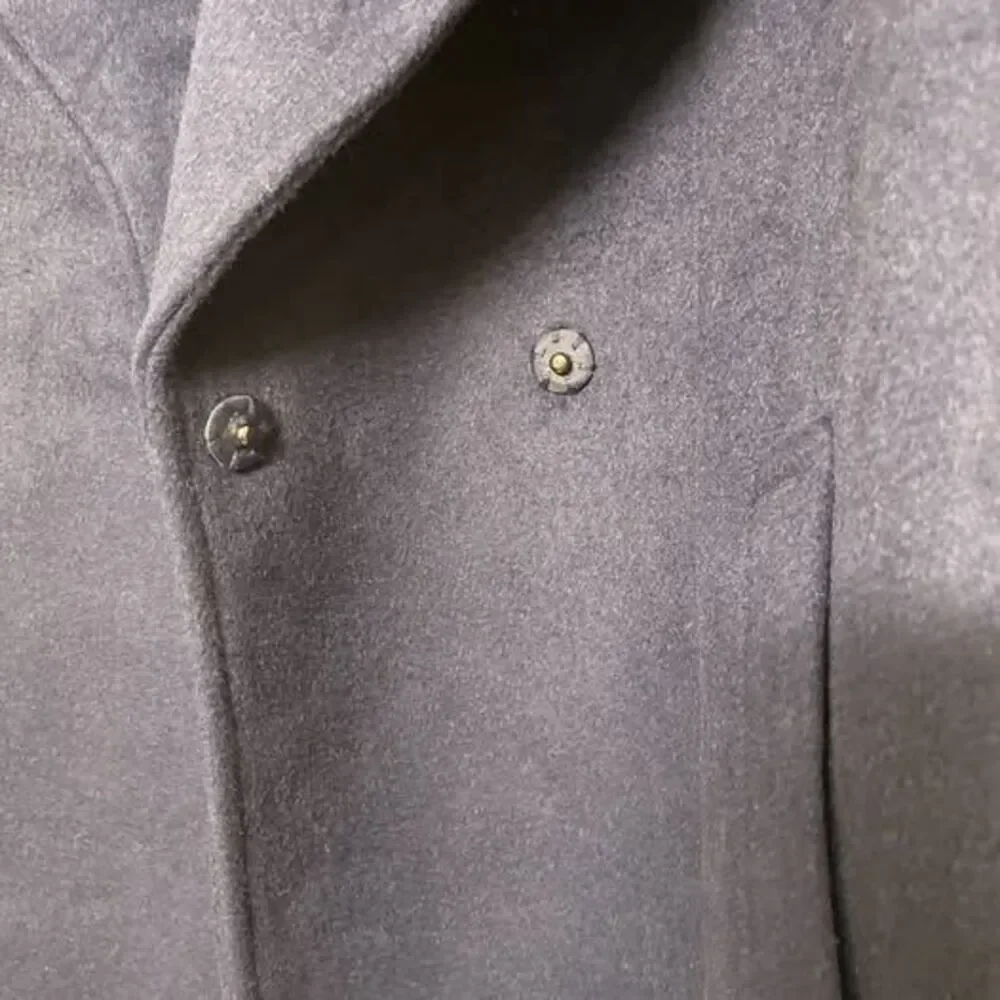 EXPRESS Navy Blue Belted Coat - Picture 5 of 7
